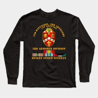 2nd Bn, 3rd Artillery - 3rd Armored Div - Desert Storm Veteran Long Sleeve T-Shirt